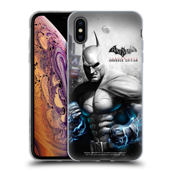 Batman Arkham City Key Art Armored Edition Soft Gel Case for Apple iPhone XS Max