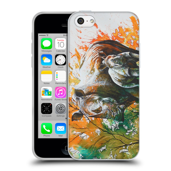 Graeme Stevenson Assorted Designs Rhino Soft Gel Case for Apple iPhone 5c
