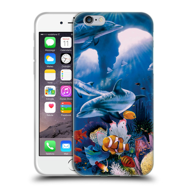 Graeme Stevenson Assorted Designs Dolphins Soft Gel Case for Apple iPhone 6 / iPhone 6s