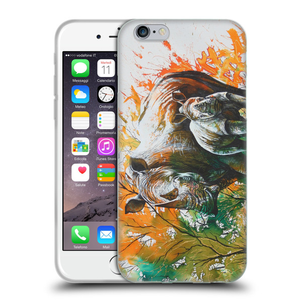 Graeme Stevenson Assorted Designs Rhino Soft Gel Case for Apple iPhone 6 / iPhone 6s