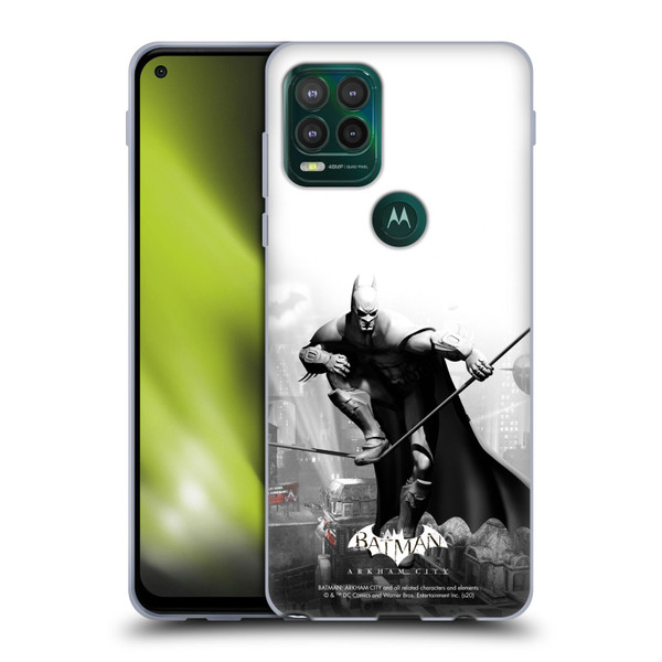 Batman Arkham City Key Art Comic Book Cover Soft Gel Case for Motorola Moto G Stylus 5G 2021