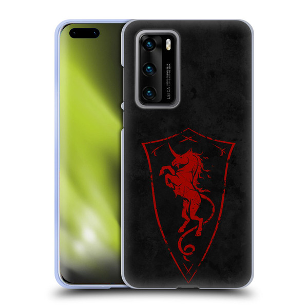 Christos Karapanos Shield Unicorn Soft Gel Case for Huawei P40 5G
