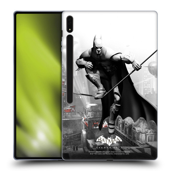 Batman Arkham City Key Art Comic Book Cover Soft Gel Case for Samsung Galaxy Tab S8 Ultra