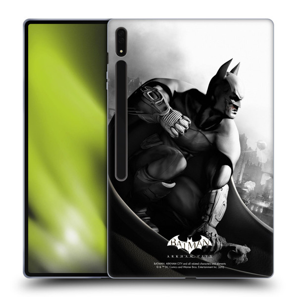 Batman Arkham City Key Art Poster Soft Gel Case for Samsung Galaxy Tab S8 Ultra