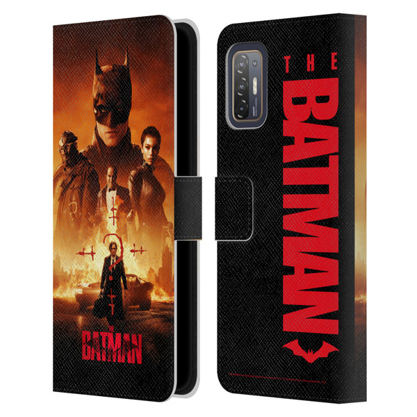The Batman Posters Group Leather Book Wallet Case Cover For HTC Desire 21 Pro 5G