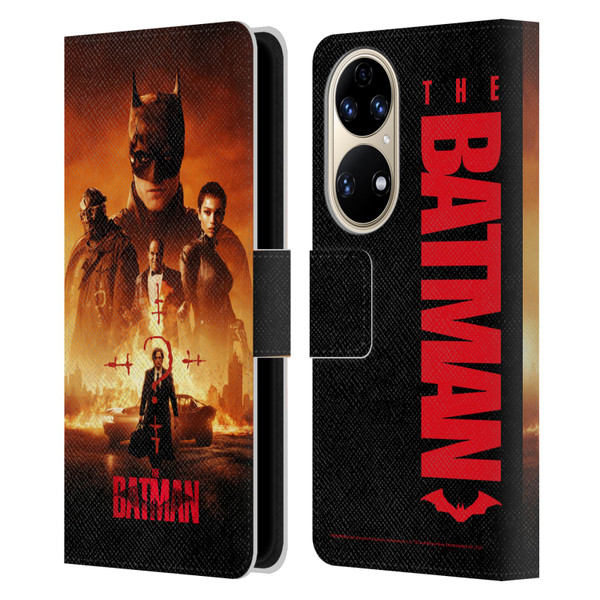 The Batman Posters Group Leather Book Wallet Case Cover For Huawei P50