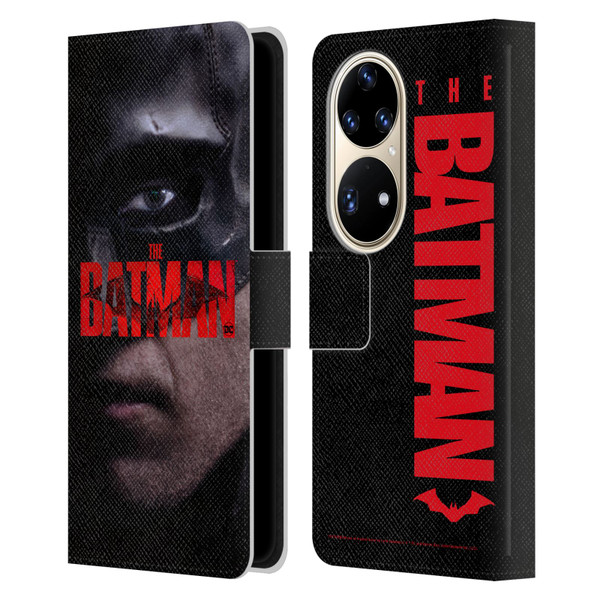 The Batman Posters Close Up Leather Book Wallet Case Cover For Huawei P50 Pro