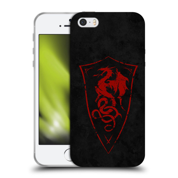 Christos Karapanos Shield Dragon Soft Gel Case for Apple iPhone 5 / 5s / iPhone SE 2016