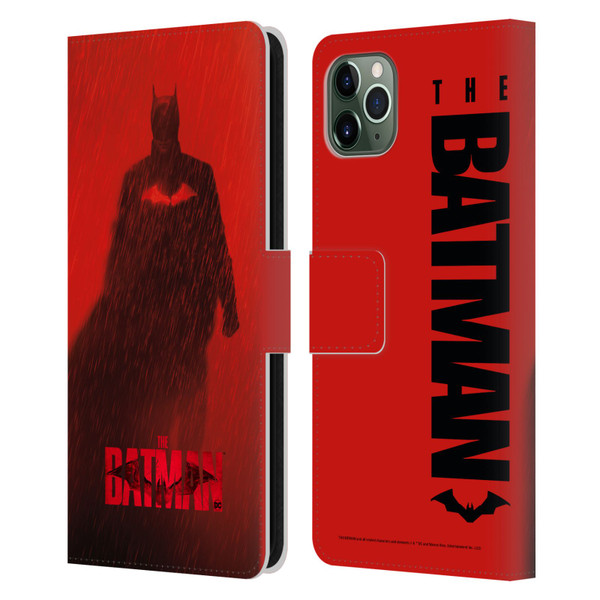 The Batman Posters Red Rain Leather Book Wallet Case Cover For Apple iPhone 11 Pro Max