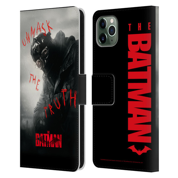 The Batman Posters Riddler Unmask The Truth Leather Book Wallet Case Cover For Apple iPhone 11 Pro Max