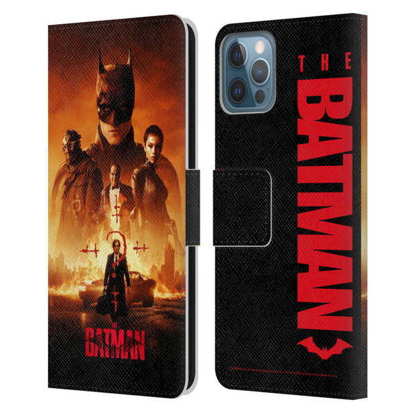 The Batman Posters Group Leather Book Wallet Case Cover For Apple iPhone 12 / iPhone 12 Pro