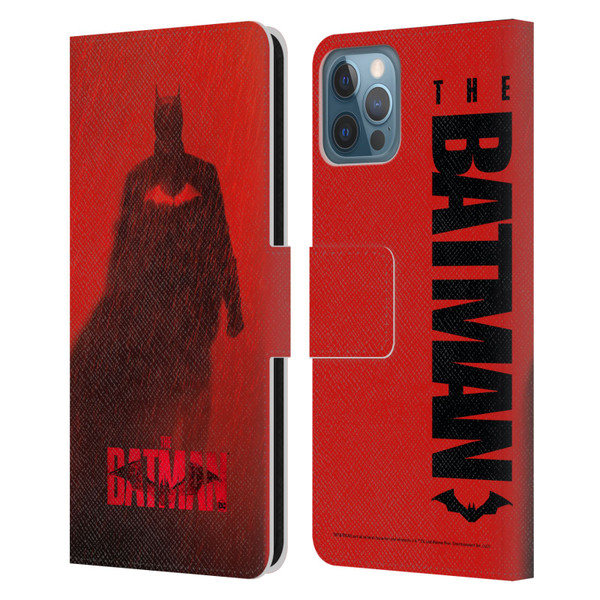 The Batman Posters Red Rain Leather Book Wallet Case Cover For Apple iPhone 12 / iPhone 12 Pro
