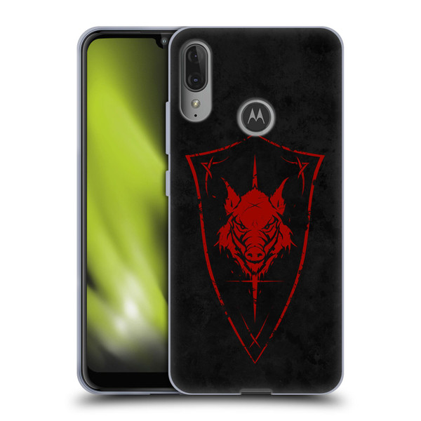 Christos Karapanos Shield Wild Boar Soft Gel Case for Motorola Moto E6 Plus