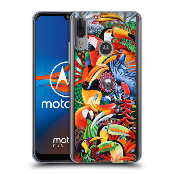 Graeme Stevenson Assorted Designs Birds 2 Soft Gel Case for Motorola Moto E6 Plus