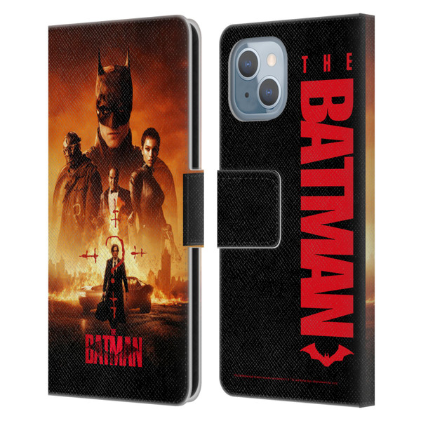 The Batman Posters Group Leather Book Wallet Case Cover For Apple iPhone 14