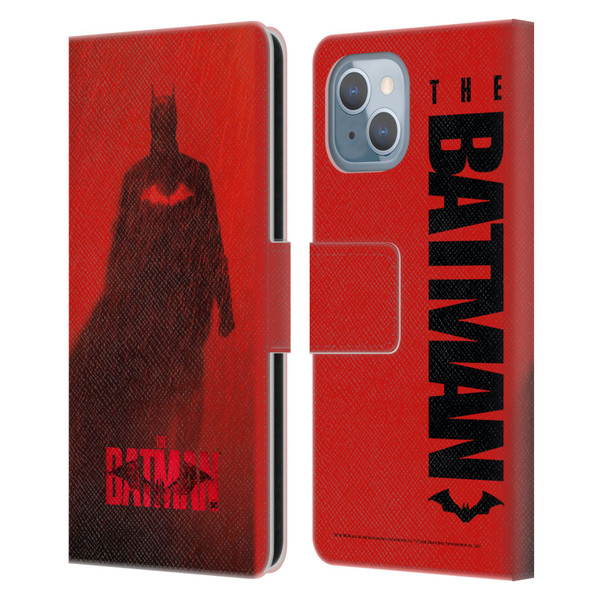 The Batman Posters Red Rain Leather Book Wallet Case Cover For Apple iPhone 14