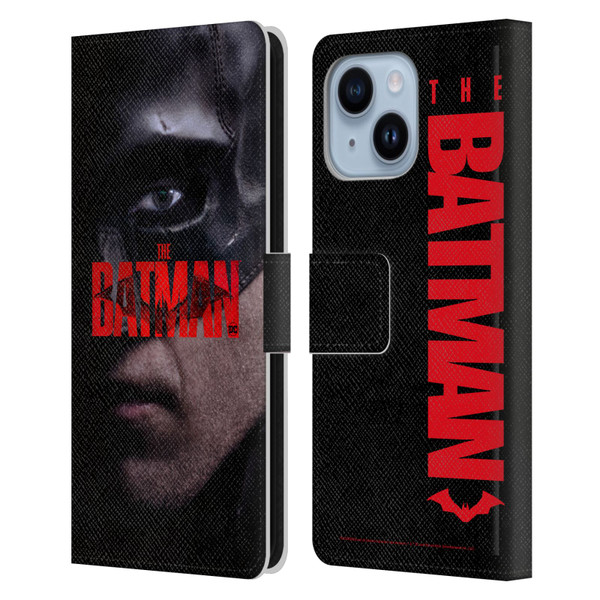 The Batman Posters Close Up Leather Book Wallet Case Cover For Apple iPhone 14 Plus