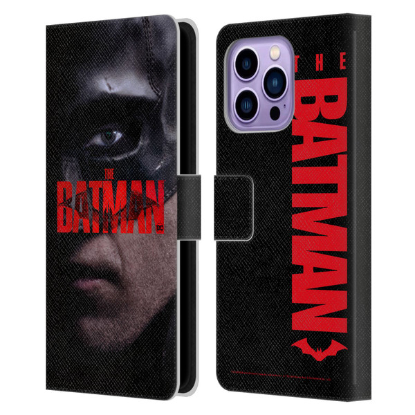 The Batman Posters Close Up Leather Book Wallet Case Cover For Apple iPhone 14 Pro Max