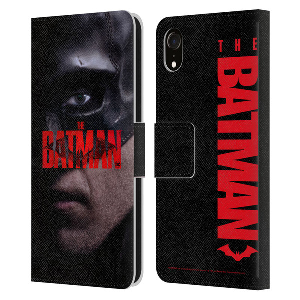 The Batman Posters Close Up Leather Book Wallet Case Cover For Apple iPhone XR