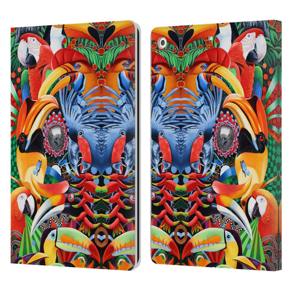 Graeme Stevenson Assorted Designs Birds 2 Leather Book Wallet Case Cover For Apple iPad 10.2 2019/2020/2021