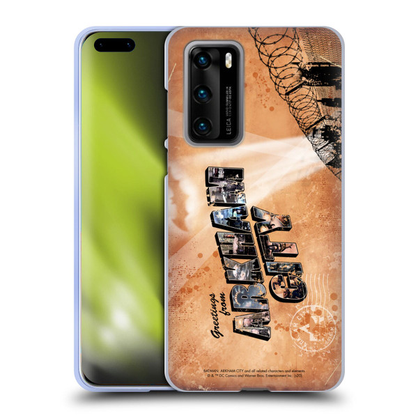 Batman Arkham City Graphics Postcard Soft Gel Case for Huawei P40 5G