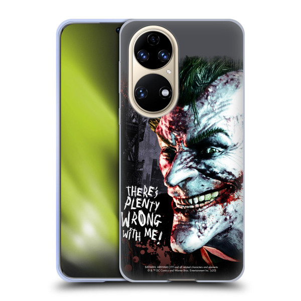 Batman Arkham City Graphics Joker Wrong With Me Soft Gel Case for Huawei P50