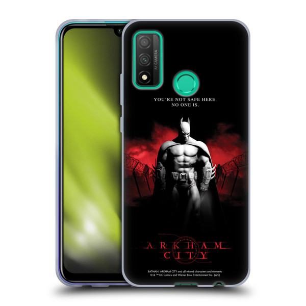 Batman Arkham City Graphics Batman Not Safe Here Soft Gel Case for Huawei P Smart (2020)