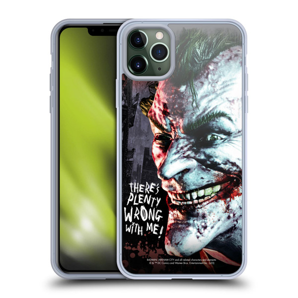 Batman Arkham City Graphics Joker Wrong With Me Soft Gel Case for Apple iPhone 11 Pro Max
