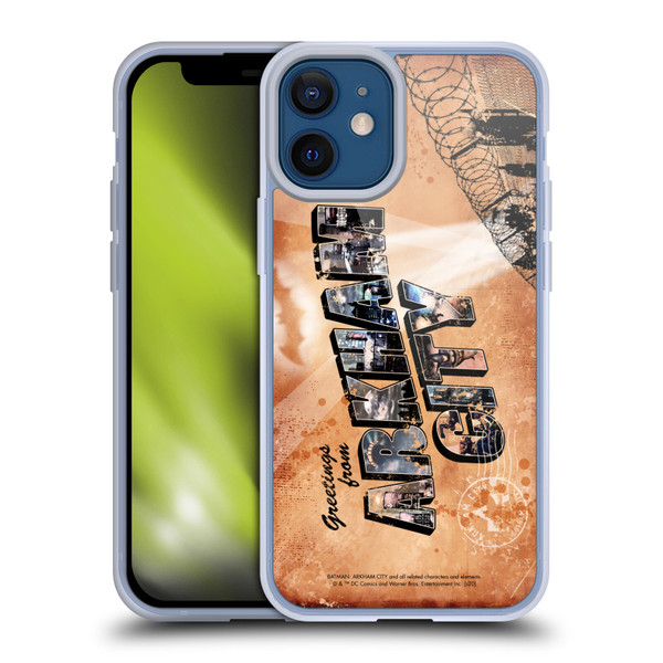 Batman Arkham City Graphics Postcard Soft Gel Case for Apple iPhone 12 Mini & MagSafe