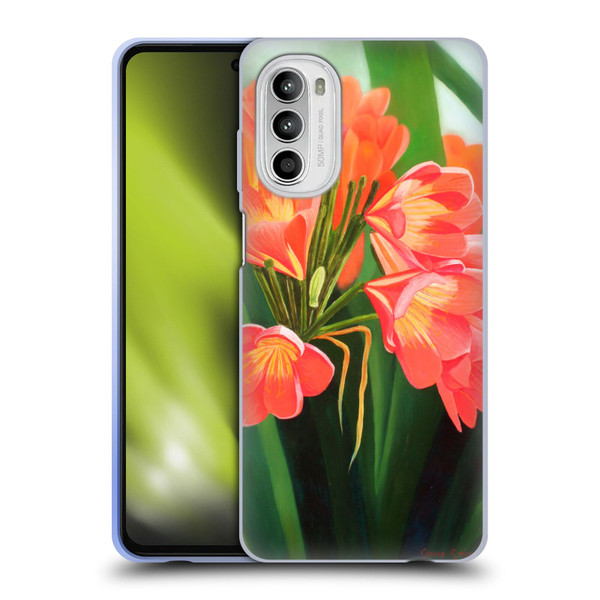 Graeme Stevenson Assorted Designs Flowers 2 Soft Gel Case for Motorola Moto G52