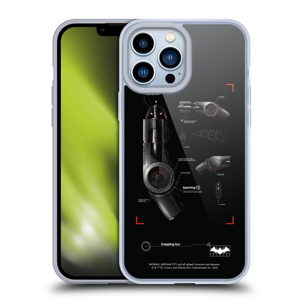 Batman Arkham City Graphics Grappling Gun Soft Gel Case for Apple iPhone 13 Pro Max