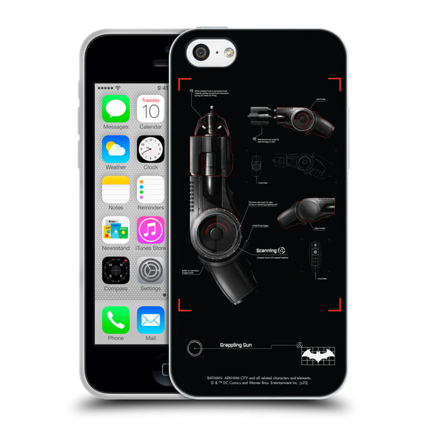 Batman Arkham City Graphics Grappling Gun Soft Gel Case for Apple iPhone 5c