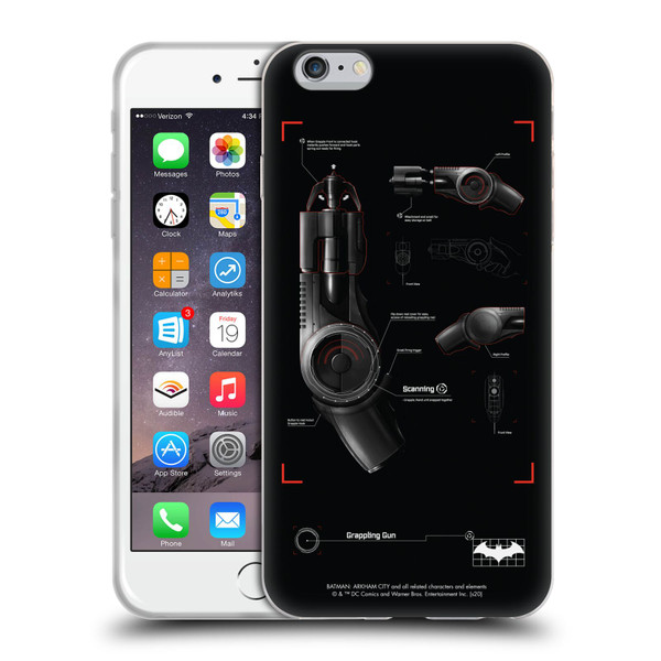 Batman Arkham City Graphics Grappling Gun Soft Gel Case for Apple iPhone 6 Plus / iPhone 6s Plus