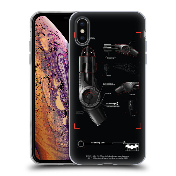 Batman Arkham City Graphics Grappling Gun Soft Gel Case for Apple iPhone XS Max