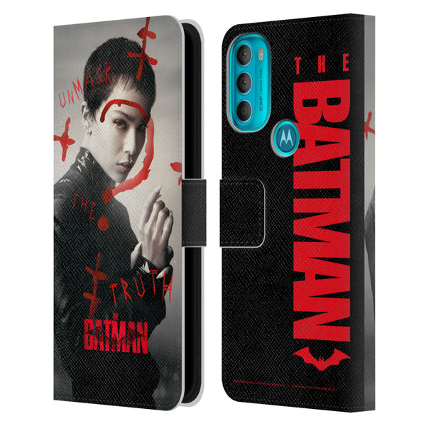 The Batman Posters Catwoman Unmask The Truth Leather Book Wallet Case Cover For Motorola Moto G71 5G