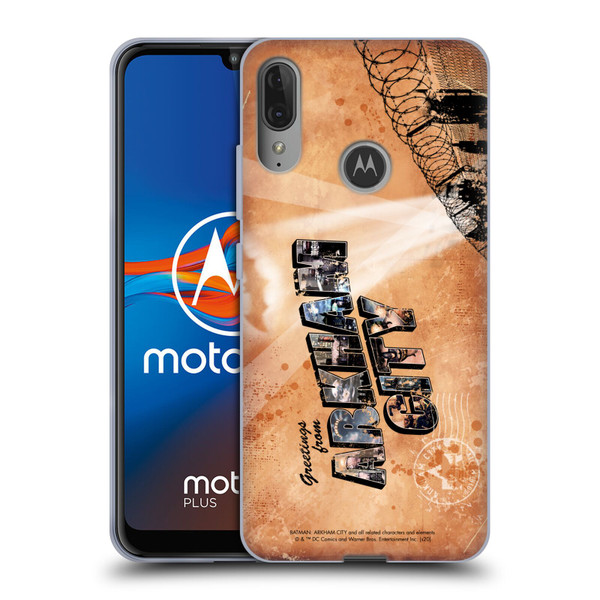 Batman Arkham City Graphics Postcard Soft Gel Case for Motorola Moto E6 Plus