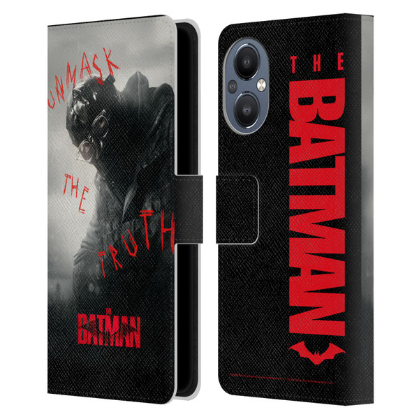The Batman Posters Riddler Unmask The Truth Leather Book Wallet Case Cover For OnePlus Nord N20 5G