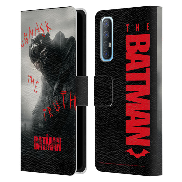 The Batman Posters Riddler Unmask The Truth Leather Book Wallet Case Cover For OPPO Find X2 Neo 5G