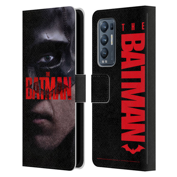 The Batman Posters Close Up Leather Book Wallet Case Cover For OPPO Find X3 Neo / Reno5 Pro+ 5G
