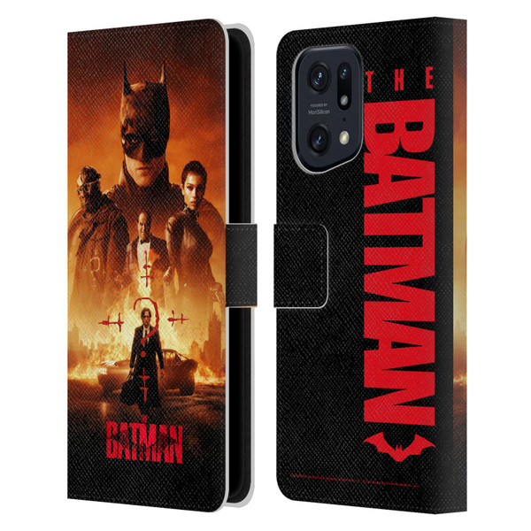 The Batman Posters Group Leather Book Wallet Case Cover For OPPO Find X5 Pro