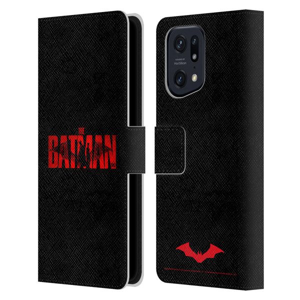 The Batman Posters Logo Leather Book Wallet Case Cover For OPPO Find X5 Pro