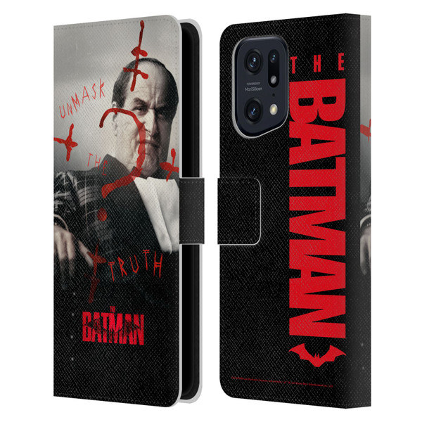 The Batman Posters Penguin Unmask The Truth Leather Book Wallet Case Cover For OPPO Find X5 Pro
