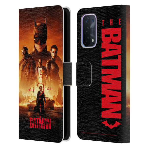 The Batman Posters Group Leather Book Wallet Case Cover For OPPO A54 5G