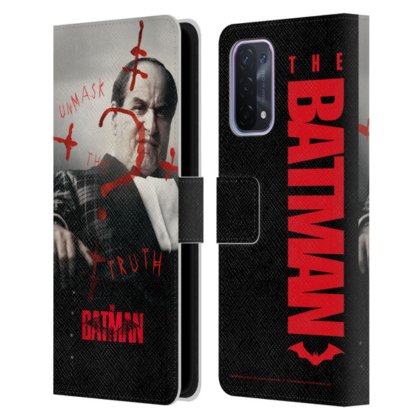 The Batman Posters Penguin Unmask The Truth Leather Book Wallet Case Cover For OPPO A54 5G