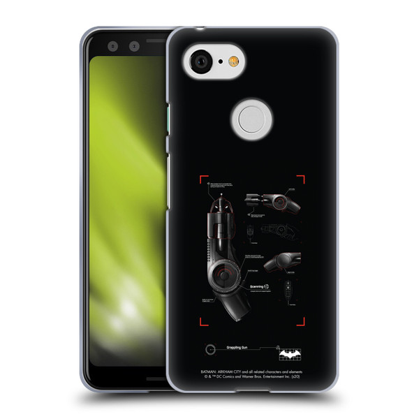 Batman Arkham City Graphics Grappling Gun Soft Gel Case for Google Pixel 3