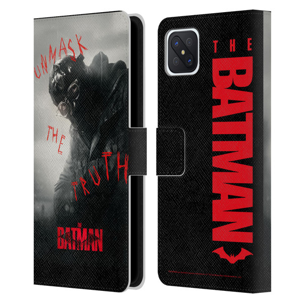 The Batman Posters Riddler Unmask The Truth Leather Book Wallet Case Cover For OPPO Reno4 Z 5G