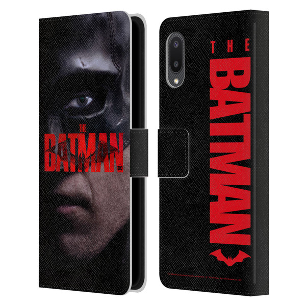The Batman Posters Close Up Leather Book Wallet Case Cover For Samsung Galaxy A02/M02 (2021)