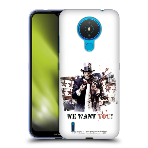 Batman Arkham City Graphics Two-Face We Want You Soft Gel Case for Nokia 1.4