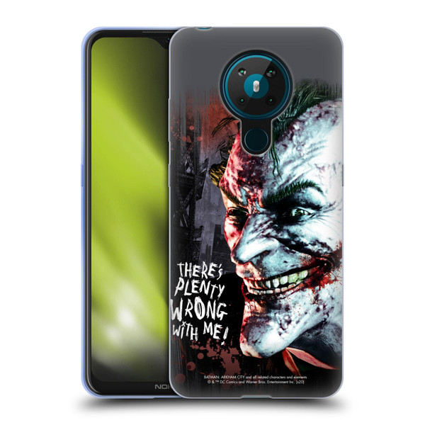 Batman Arkham City Graphics Joker Wrong With Me Soft Gel Case for Nokia 5.3