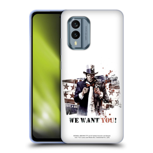 Batman Arkham City Graphics Two-Face We Want You Soft Gel Case for Nokia X30